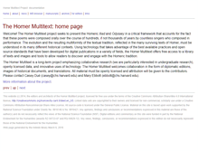 Tablet Screenshot of homermultitext.org
